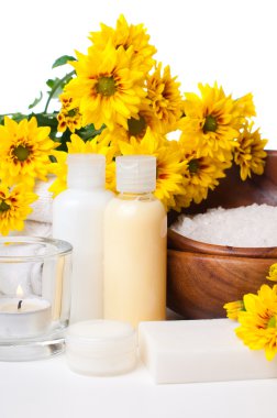 yakın çekim için spa ve vücut bakım ürünleri