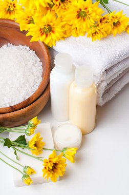 yakın çekim için spa ve vücut bakım ürünleri