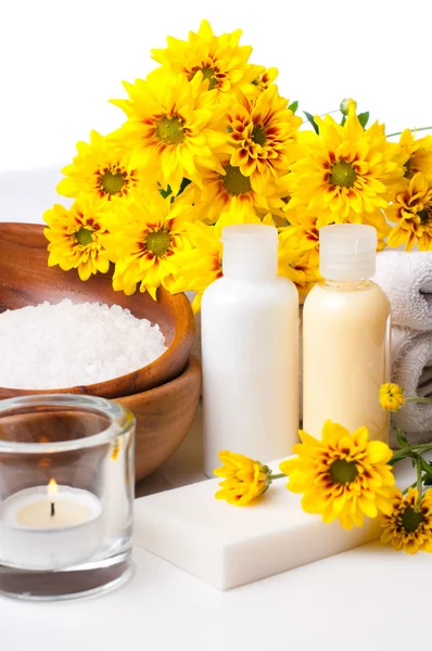 Close-up of products for spa and body care — Stock Photo, Image