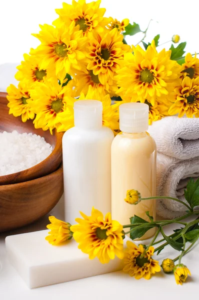 Close-up of products for spa and body care — Stock Photo, Image