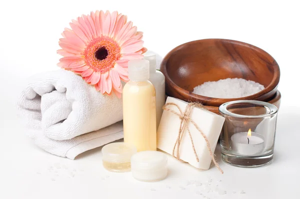 Productos para spa, cuidado corporal e higiene — Foto de Stock