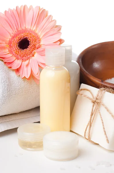 Close-up of products for spa and body care — Stock Photo, Image