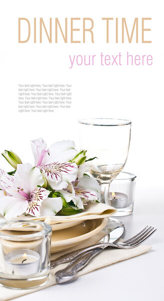 Table setting template