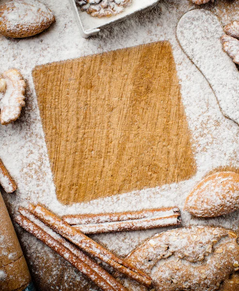 Kerstmis en de vakantie bakken, klaar sjabloon — Stockfoto