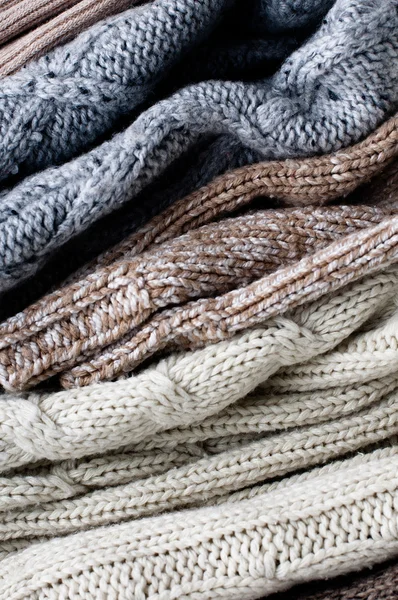 Textura de suéteres de punto caliente — Foto de Stock