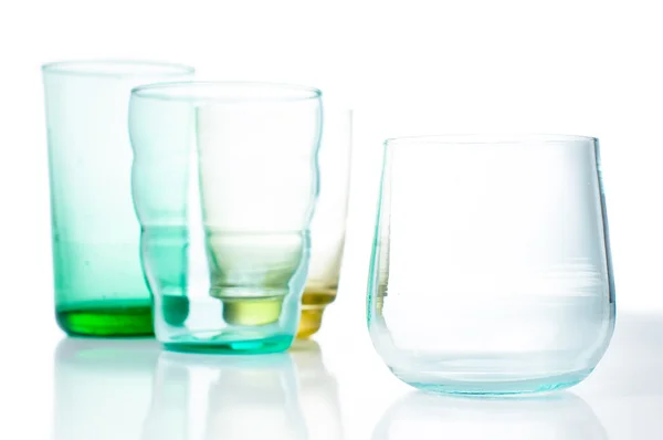 Multi-colored vintage glasses — Stock Photo, Image