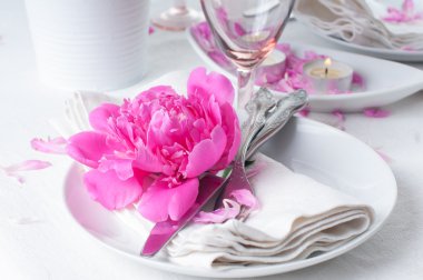 pembe peonies Festival Tablo ayarı