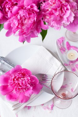 pembe peonies Festival Tablo ayarı