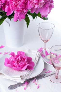 pembe peonies Festival Tablo ayarı