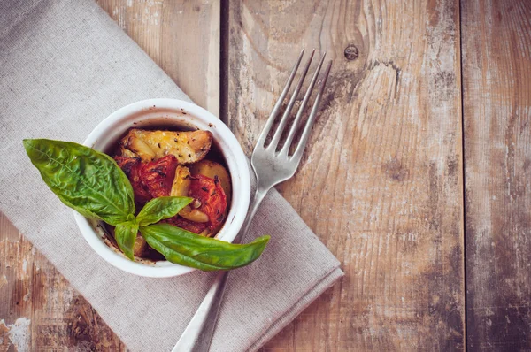 Vegan gıda: kavrulmuş sebze