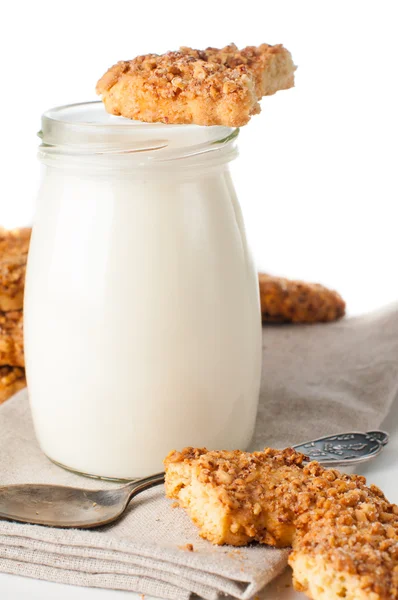 Yoghurt en moer cookies — Stockfoto