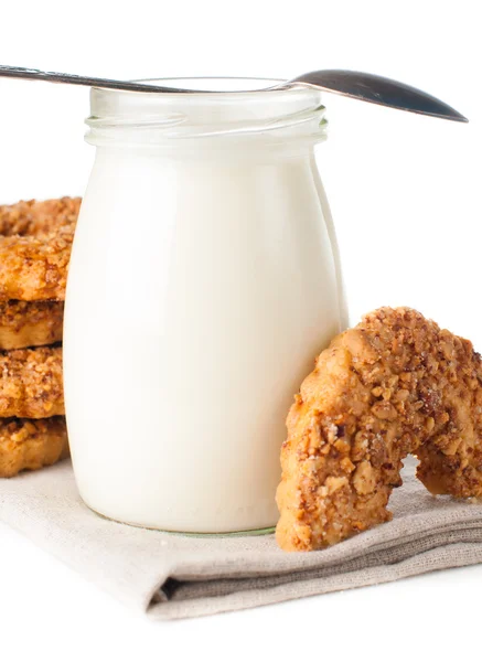 Joghurt és anya cookie-k — Stock Fotó