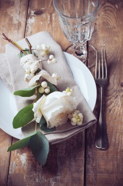 Vintage Festival Tablo ayarı ile pembe güller