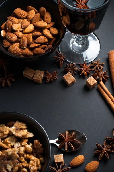 Spices for mulled wine — Stock Photo, Image