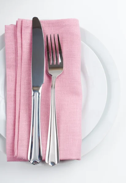 Shiny new cutlery, silverware — Stock Photo, Image