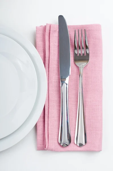 Shiny new cutlery, silverware — Stock Photo, Image