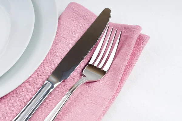 Shiny new cutlery, silverware — Stock Photo, Image