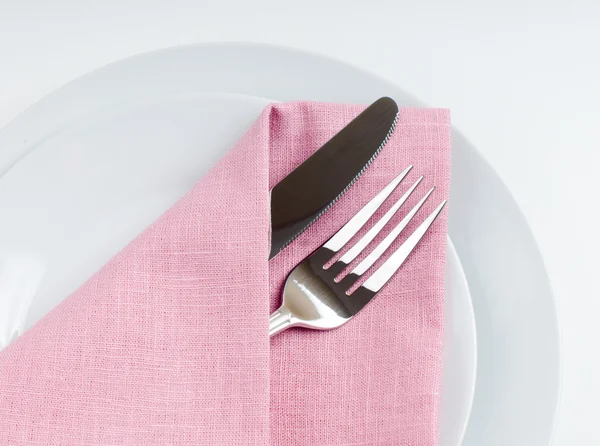 Shiny new cutlery, silverware — Stock Photo, Image