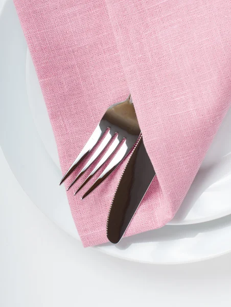 Shiny new cutlery, silverware — Stock Photo, Image