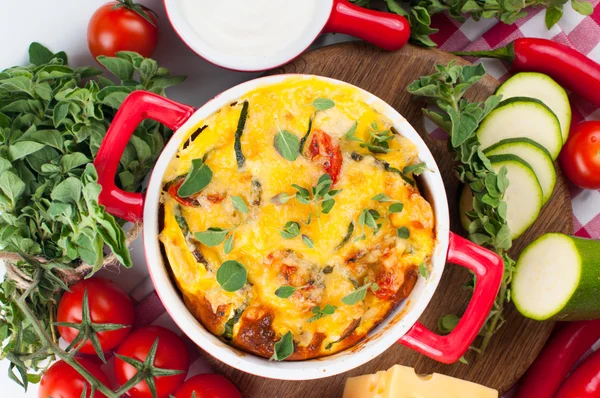 Plantaardige casserole — Stockfoto