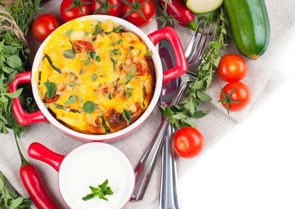 Plantaardige casserole — Stockfoto