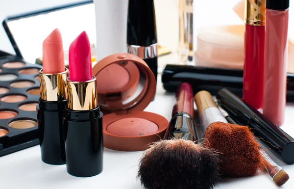 Make-up en cosmetica set — Stockfoto