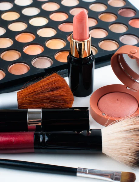 Conjunto de maquillaje y cosméticos — Foto de Stock