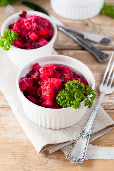 Beetroot salad with parsley — Stock Photo, Image