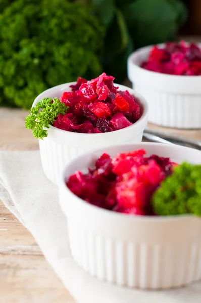 Beetroot salad with parsley — Stock Photo, Image