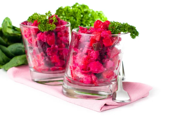Vegan beetroot salad — Stock Photo, Image