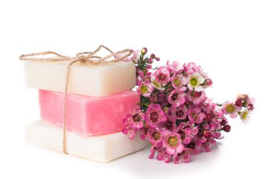 el yapımı Sabun ve kiraz çiçekleri