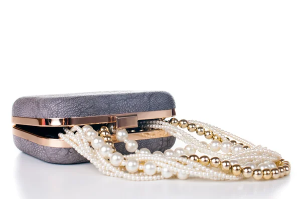 Jewelry in handbag — Stock Photo, Image