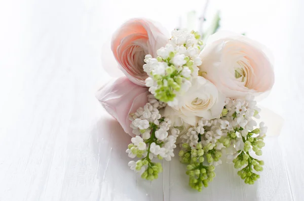 Delicate festive wedding bouquet — Stock Photo, Image