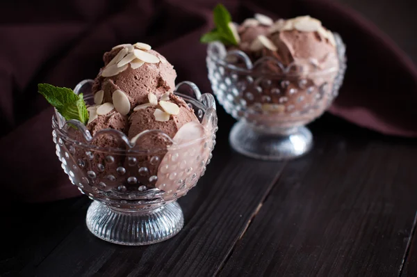 Chocolade-ijs — Stockfoto