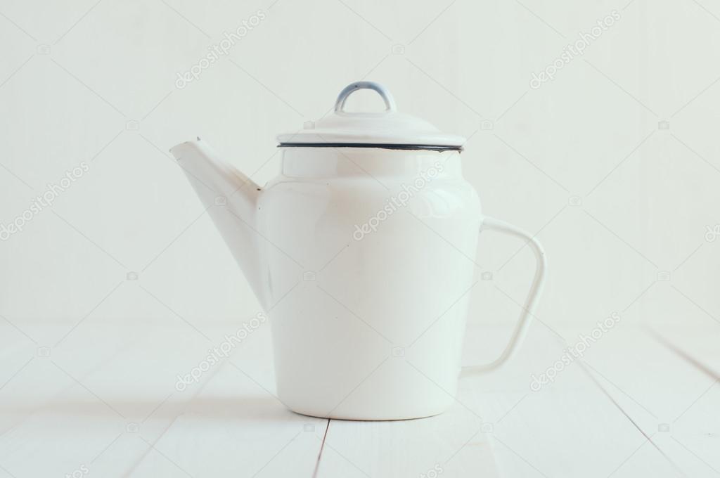 Enamel coffee pot Stock Photo by ©manera 46296231