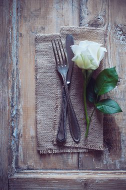 Vintage çatal bıçak takımı