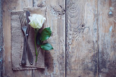 Vintage çatal bıçak takımı