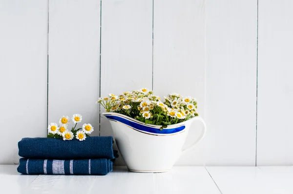 Het rustieke decor huis keuken — Stockfoto