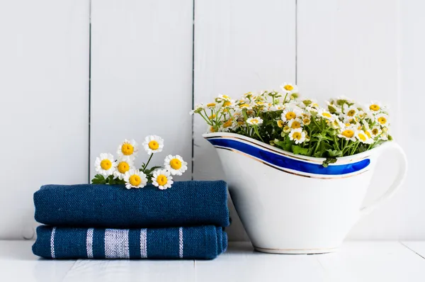 Het rustieke decor huis keuken — Stockfoto