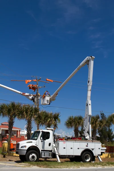 Secchio camion Cherry Picker — Foto Stock