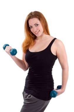 kadın egzersiz halter