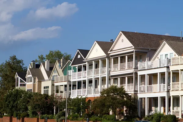 Uitvoerend townhomes — Stockfoto