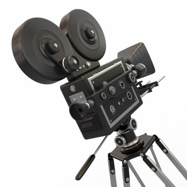 Vintage film kamera. 3D