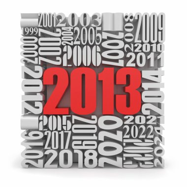 sayılardaki inşa yeni yıl 2013.cube.