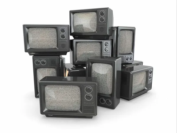 vintage bir tv. televizyon sonu