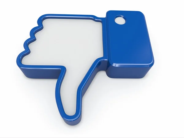 Dislike. Thumb down sign — Stock Photo, Image