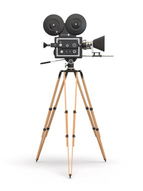 Vintage film kamera. 3D