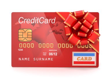 hediye kredi kartı. 3D