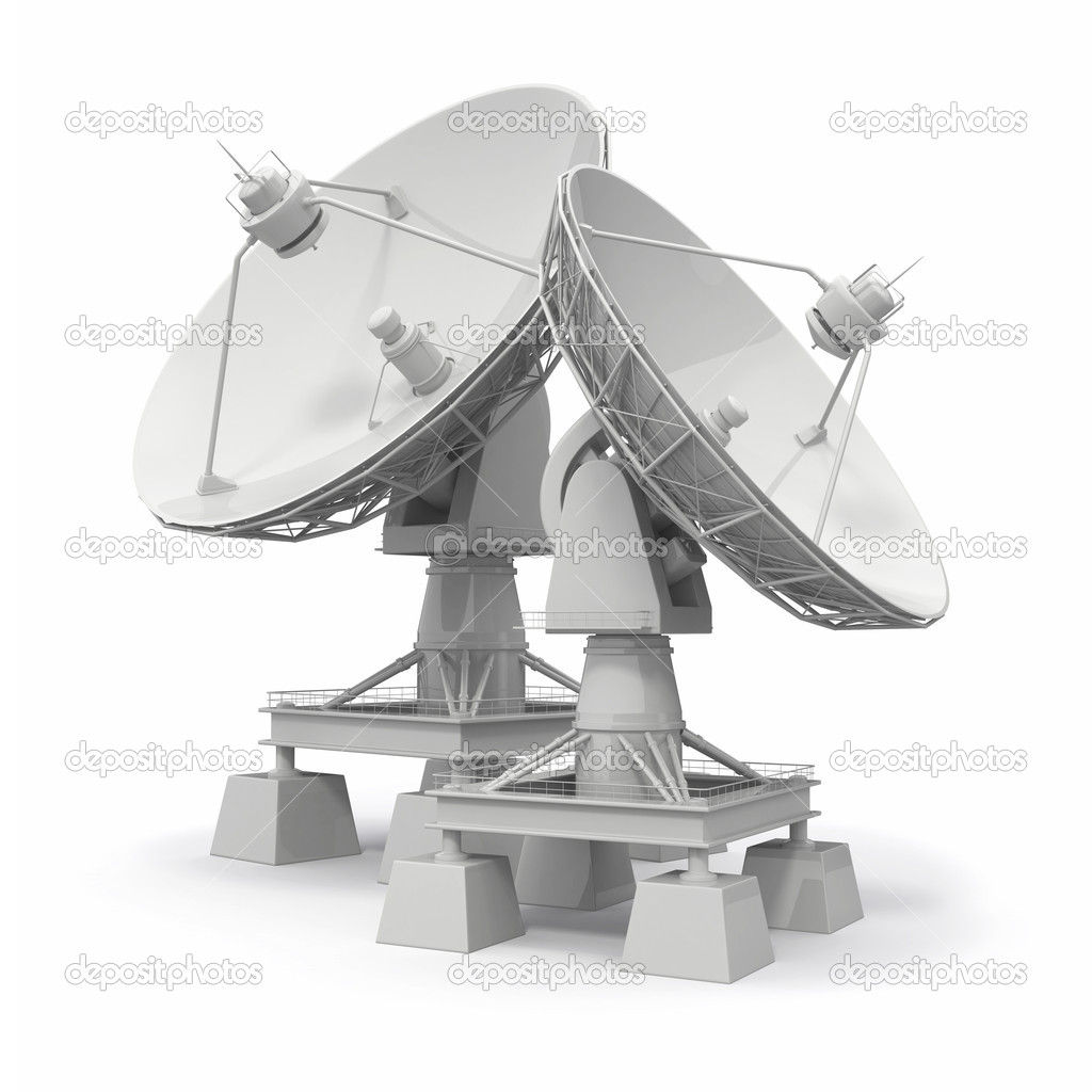 Antena 3d de rádio ilustração stock. Ilustração de transferência