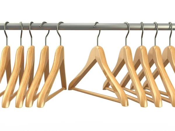 Clothes hangers. 3d — Stock Photo, Image